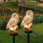Solar Owl Garden Pathway Light