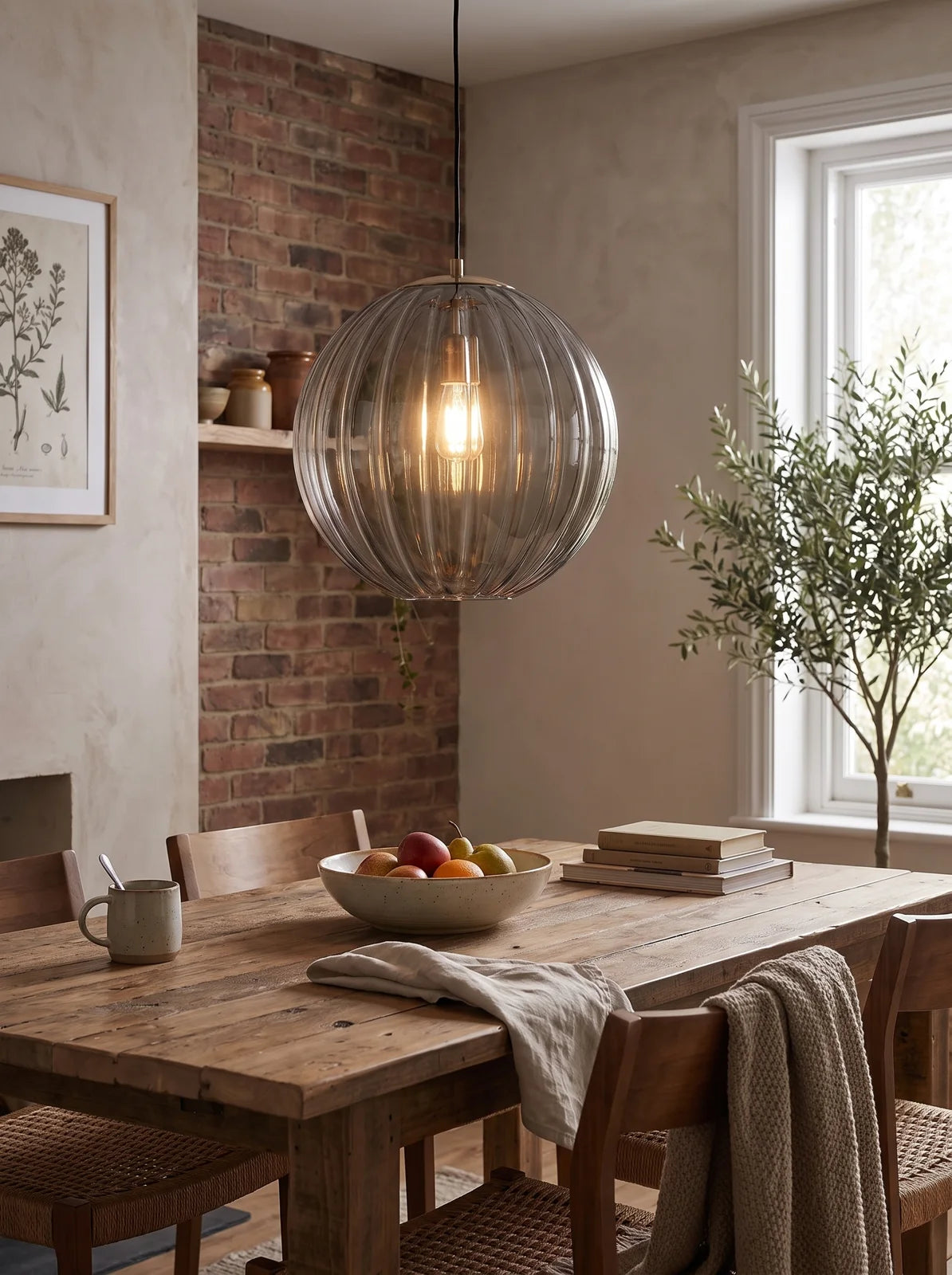 Modern Glass Ball Pendant Light - iwt3_image