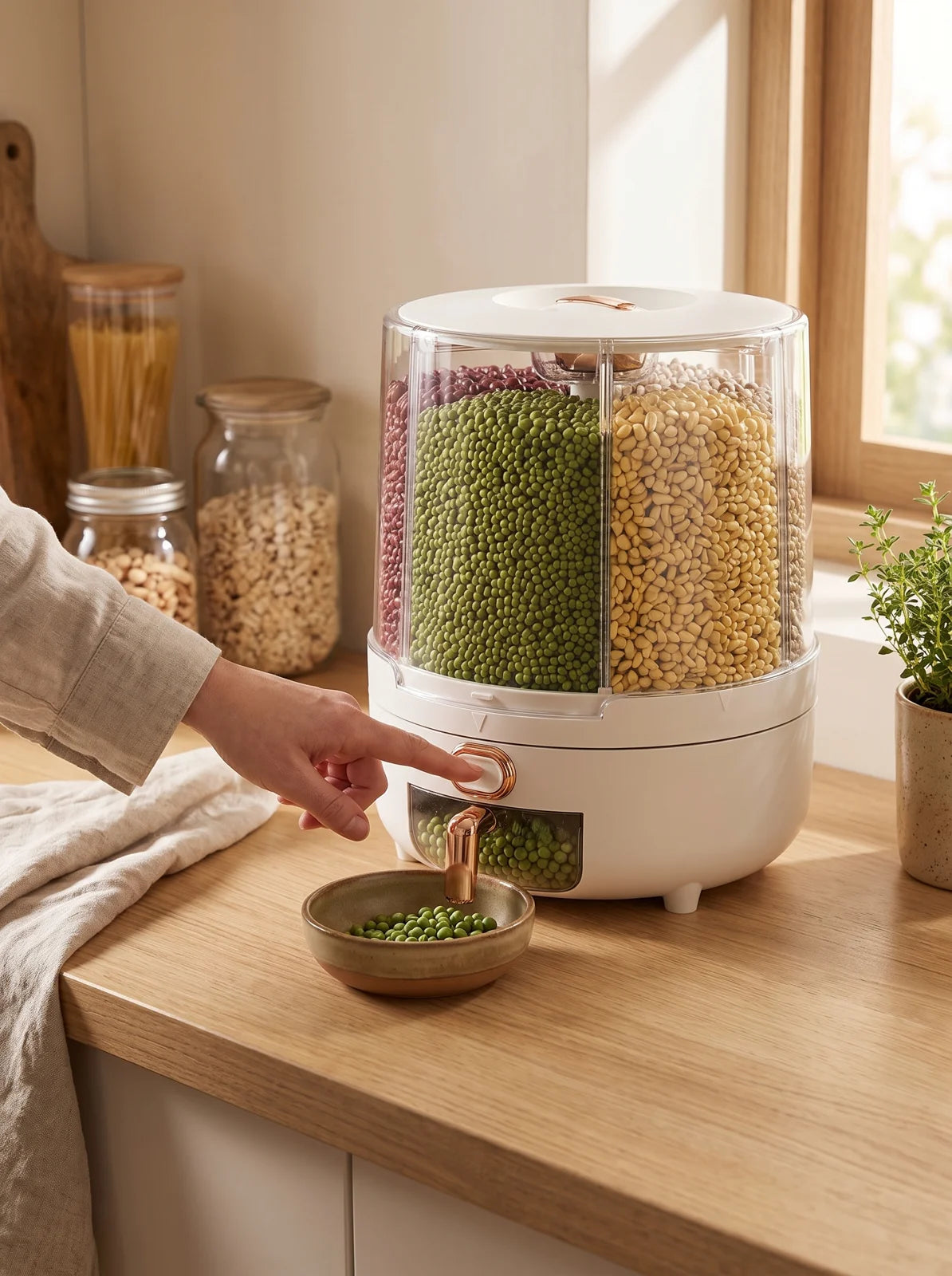 Rotating Airtight Food Storage Container - iwt3_image