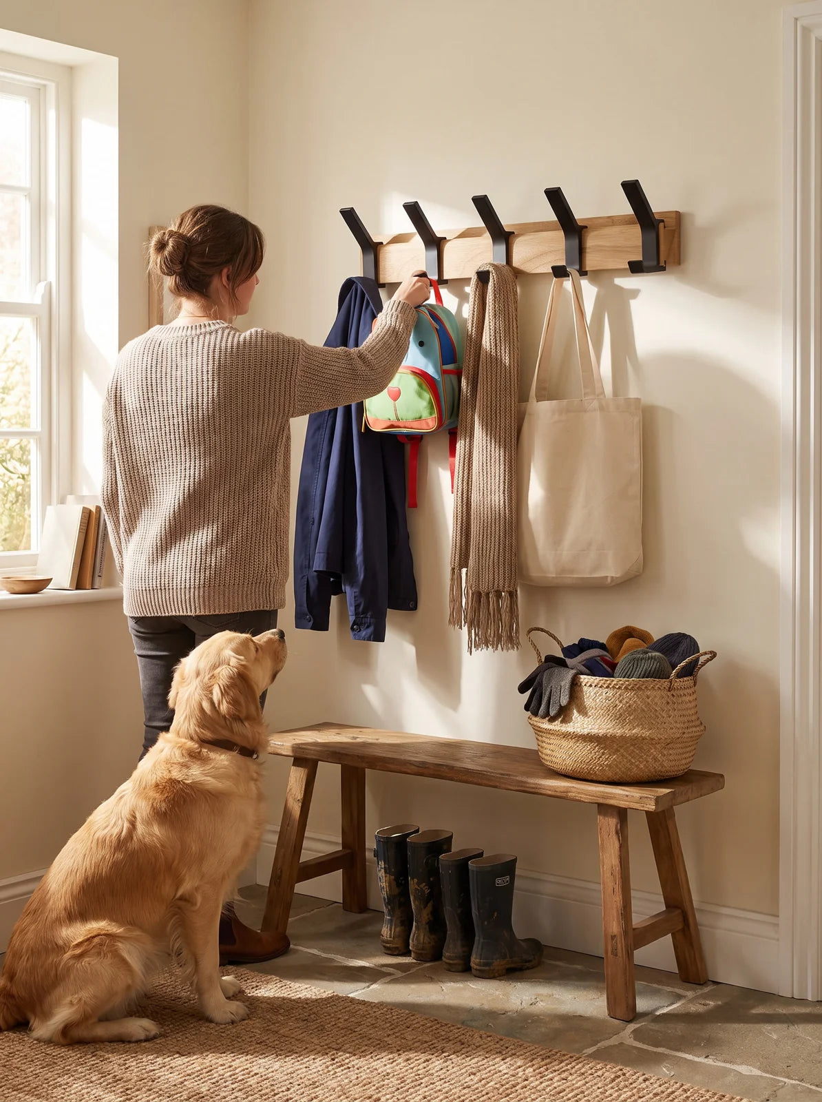 Nordic Wall-Mounted Coat Rack - iwt1_image