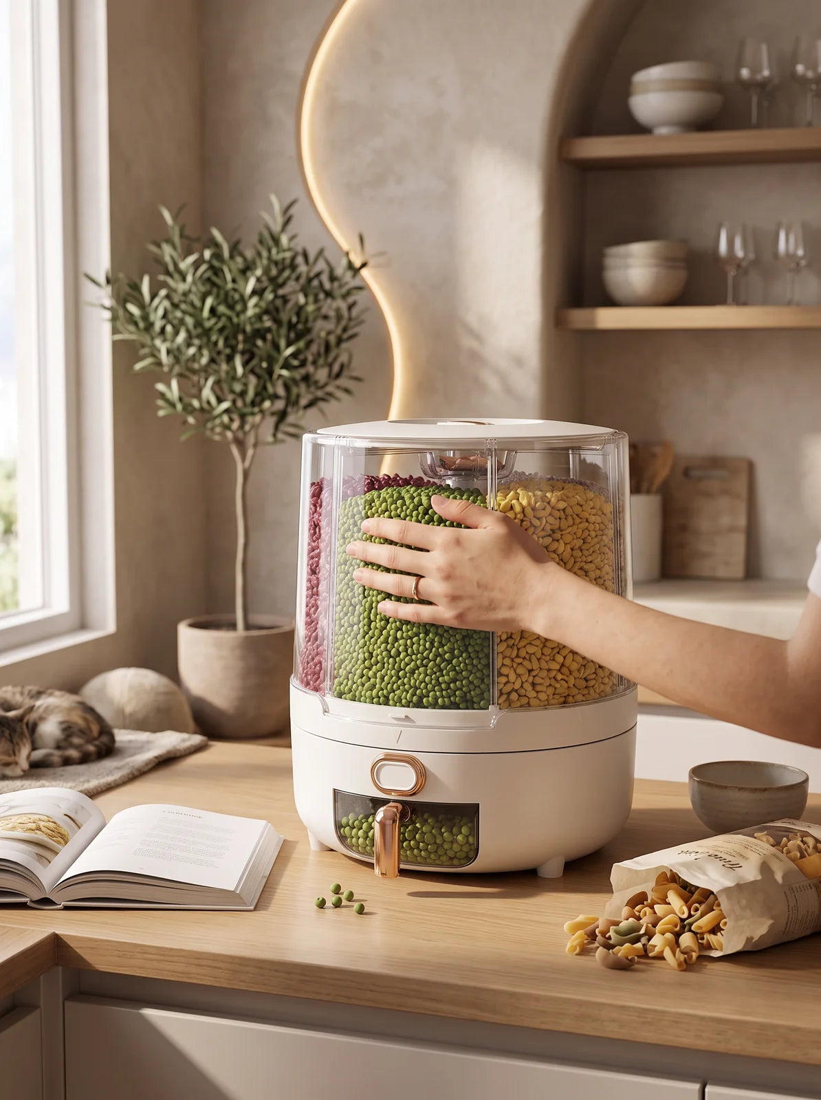 Rotating Airtight Food Storage Container - iwt1_image