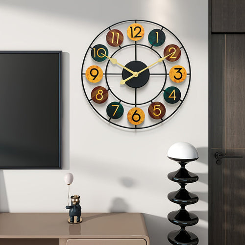 Colorful Metal Wall Clock