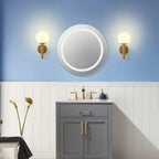 Modern Glass Globe Wall Sconce