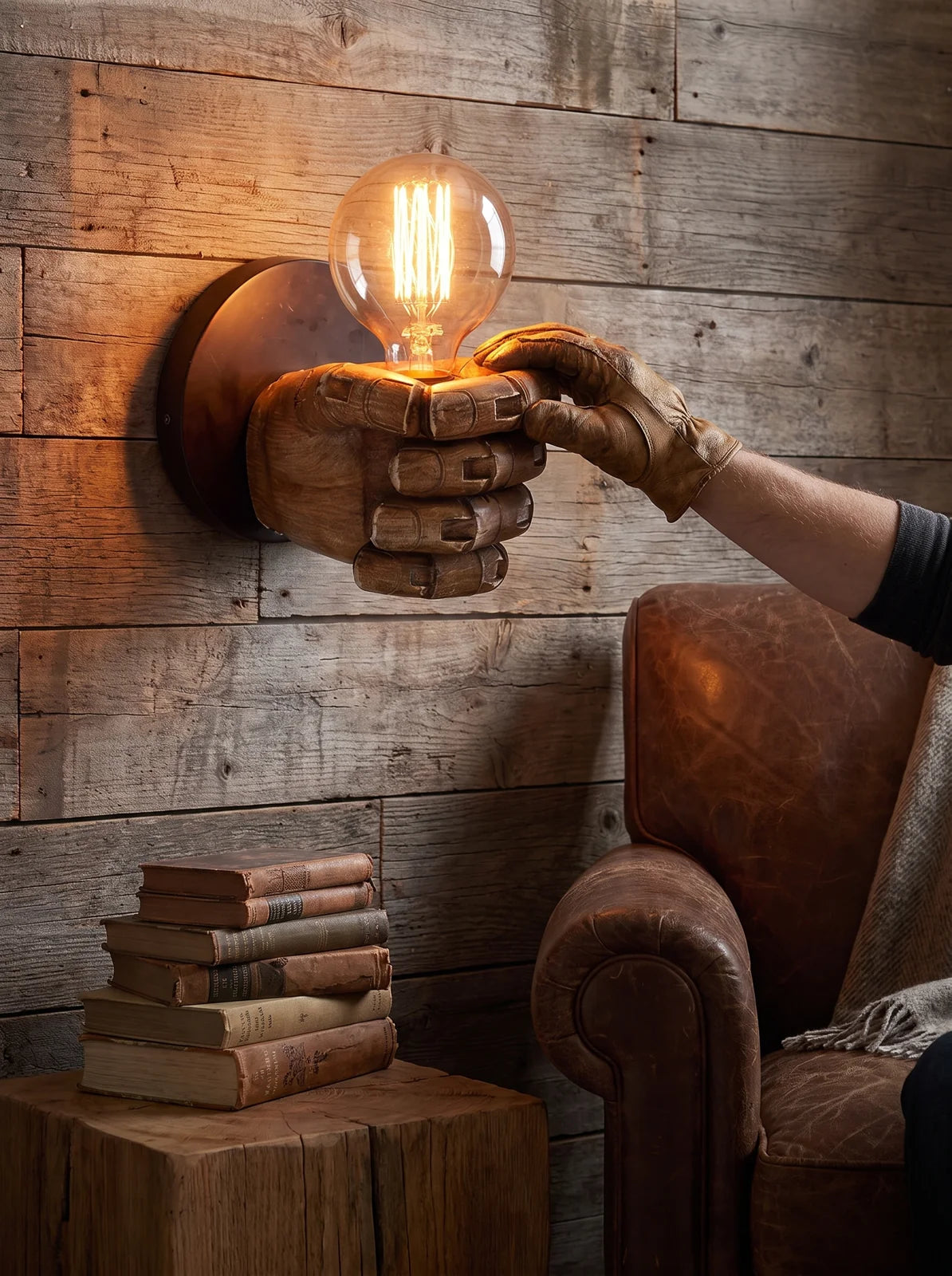 Industrial Hand Wall Lamp - iwt3_image