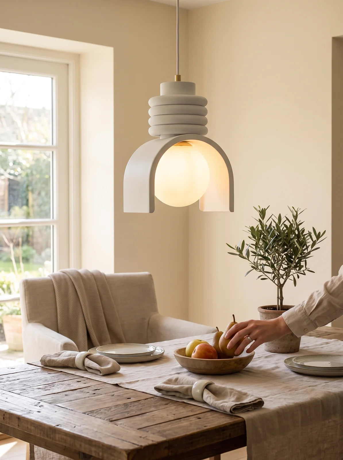 Wabi-Sabi Resin Pendant Light - iwt2_image