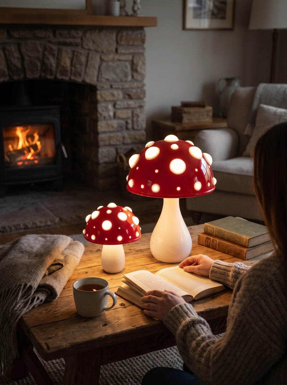 LED Mushroom Table Lamp - iwt2_image