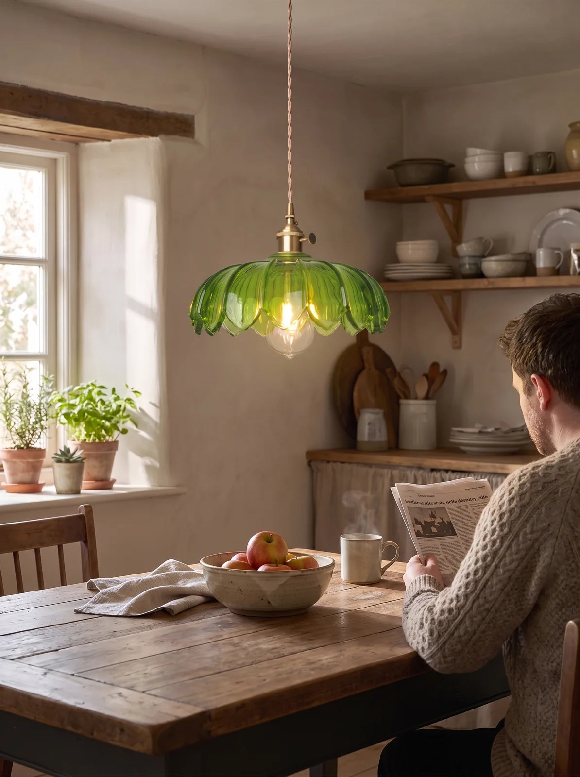 Vintage Flower Pendant Lamp - iwt3_image