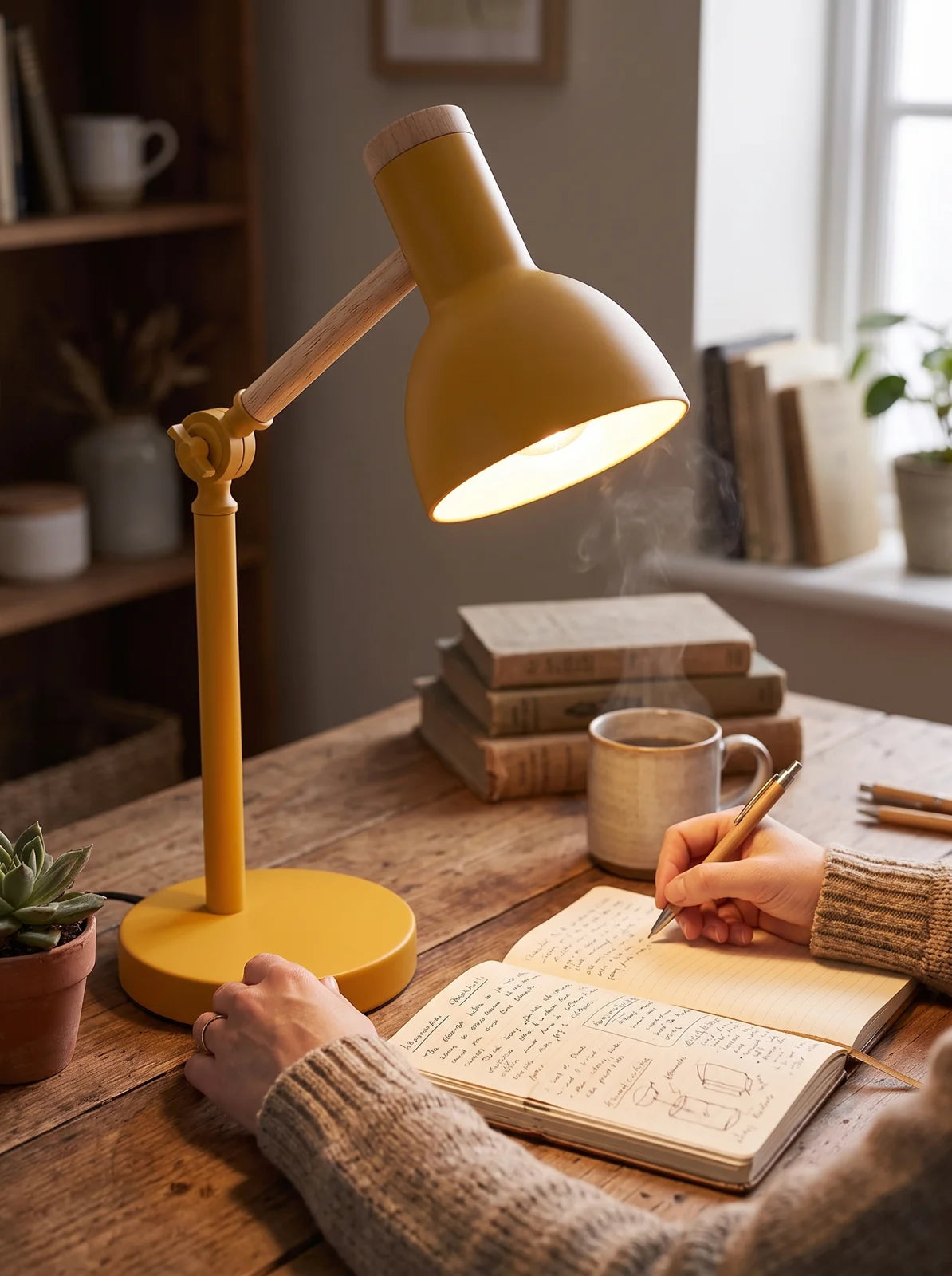 Nordic Wooden LED Desk Lamp - iwt2_image