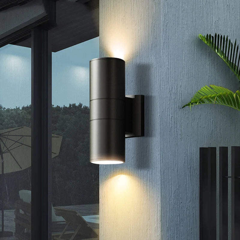 Modern Up Down Outdoor Wall Light