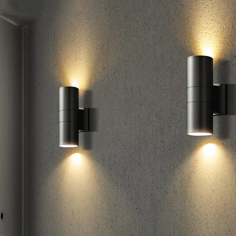 Modern Up Down Outdoor Wall Light