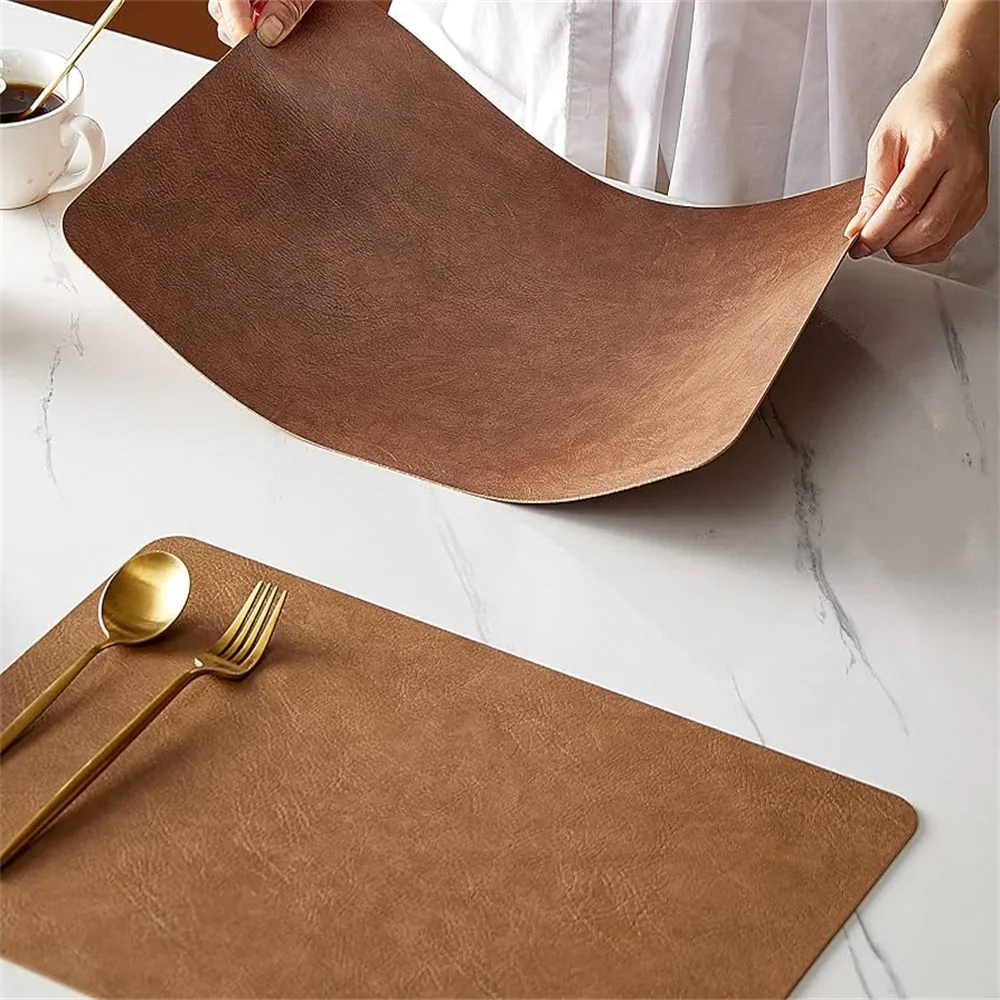 DuoMat Faux Leather Placemats