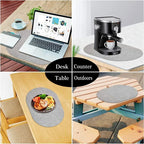LinoMat Oval Faux Leather Placemats