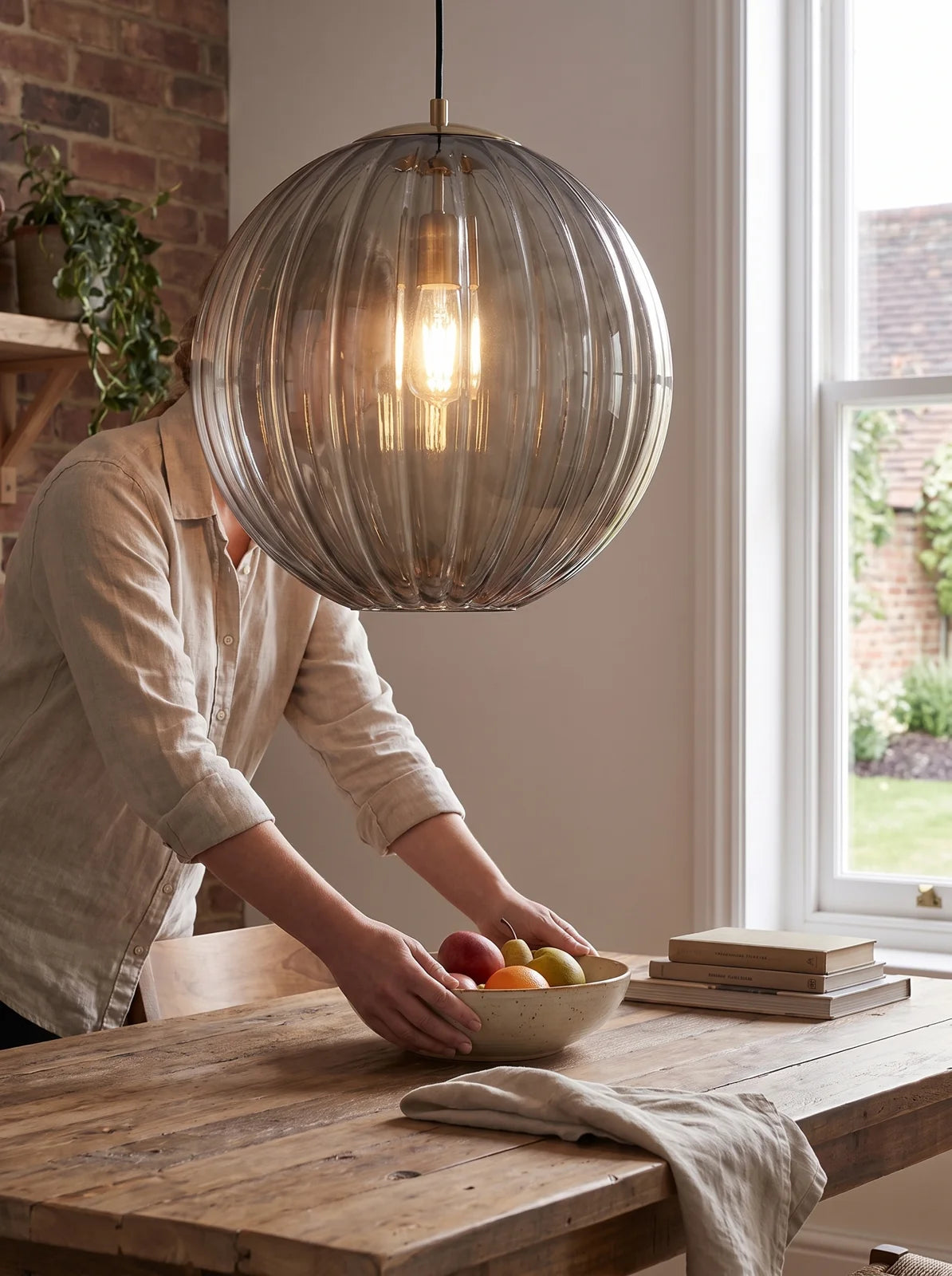 Modern Glass Ball Pendant Light - iwt1_image