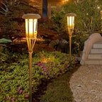 Solar Bamboo Flame Lights 2-Pack