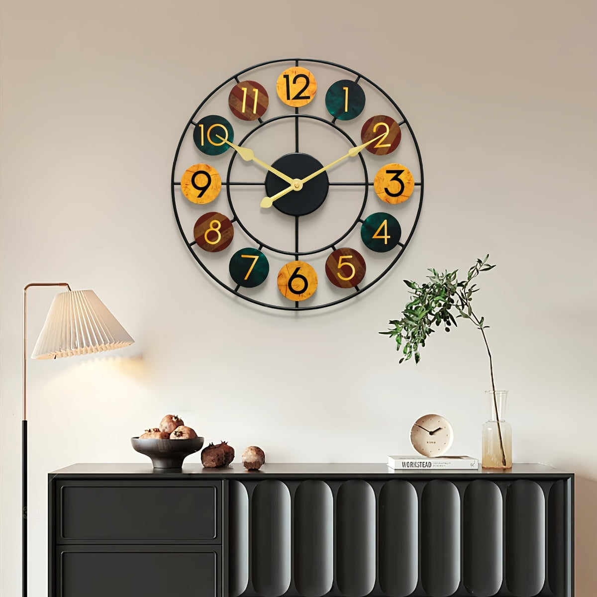Colorful Metal Wall Clock