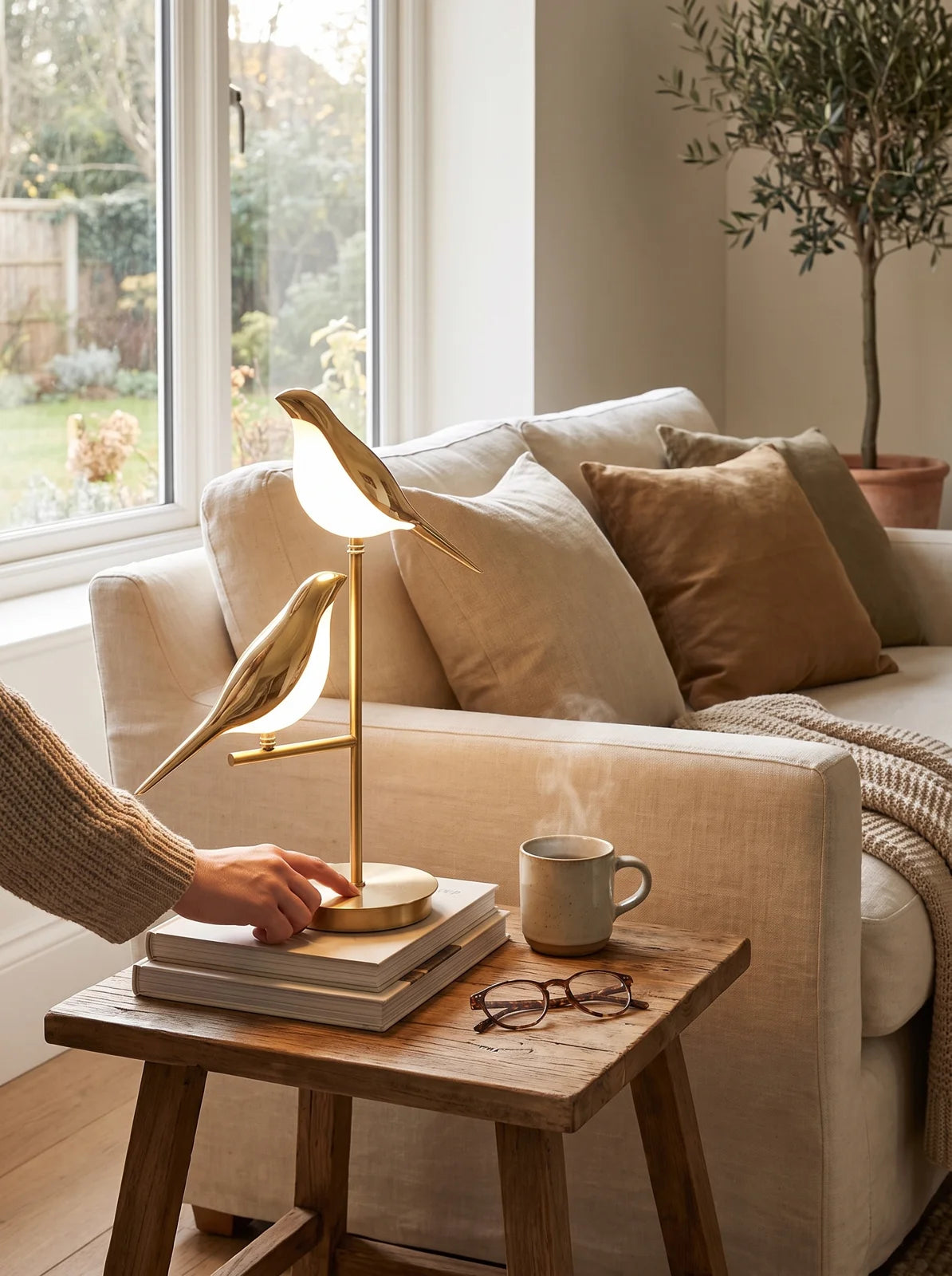 Golden Birdlight Wall Lamp - iwt2_image