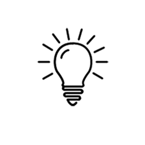 clever design lightbulb icon