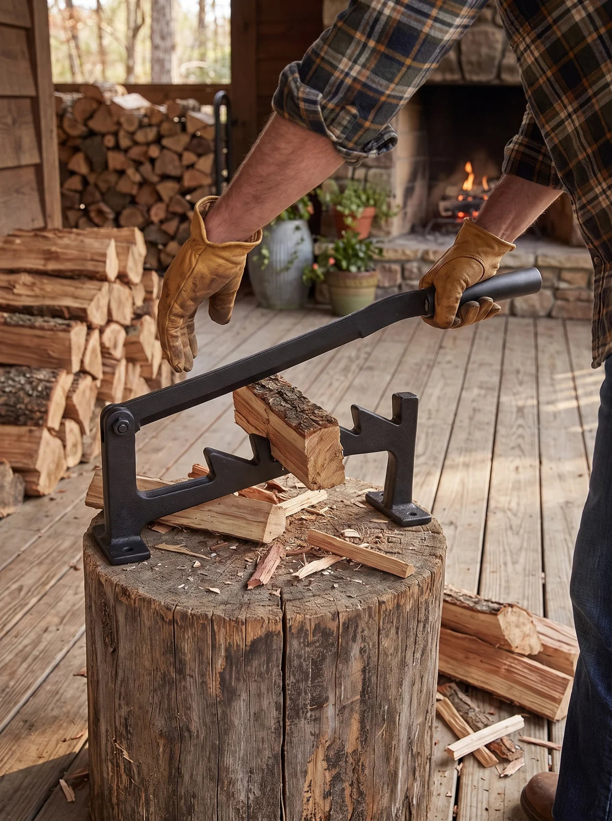 WoodMount Wall Mounted Kindling Splitter - iwt1_image