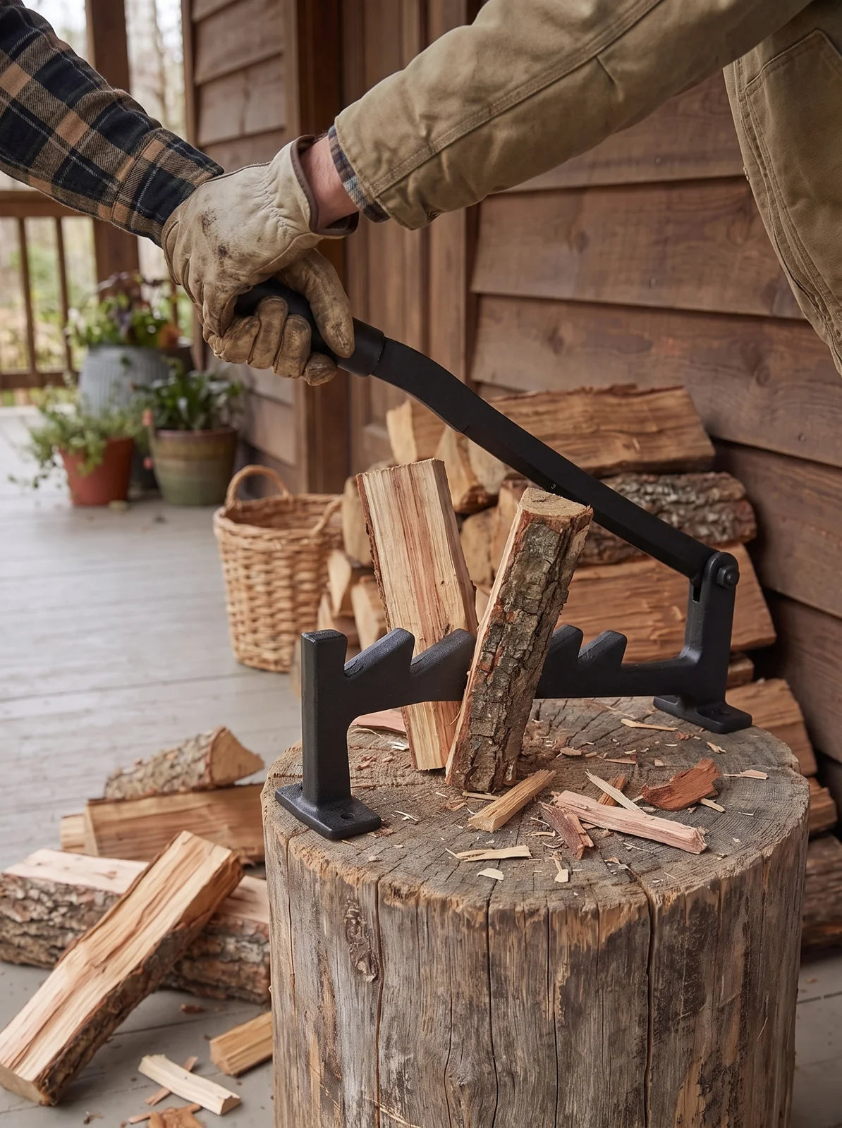 WoodMount Wall Mounted Kindling Splitter - iwt3_image