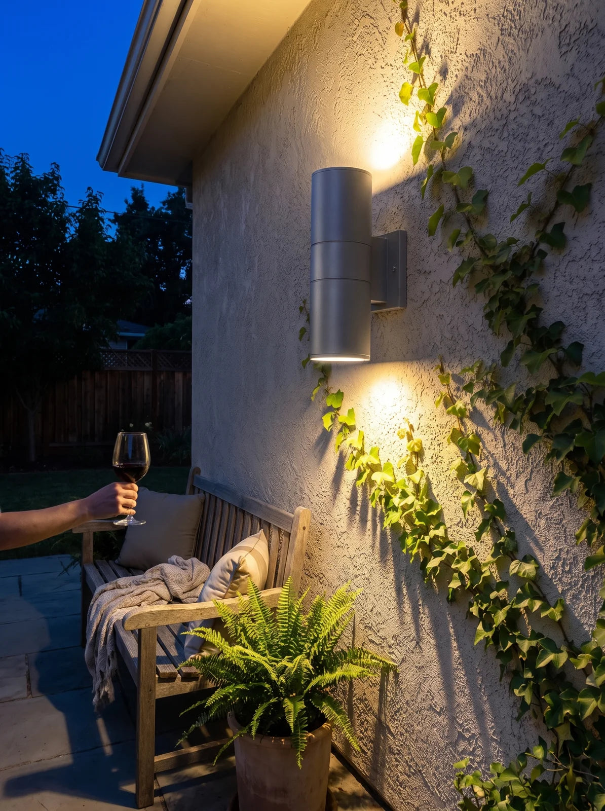 Modern Up Down Outdoor Wall Light - iwt1_image