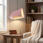 Flying Book Pendant Light | Modern Book-Inspired Ceiling Lamp - Pink (webp)
