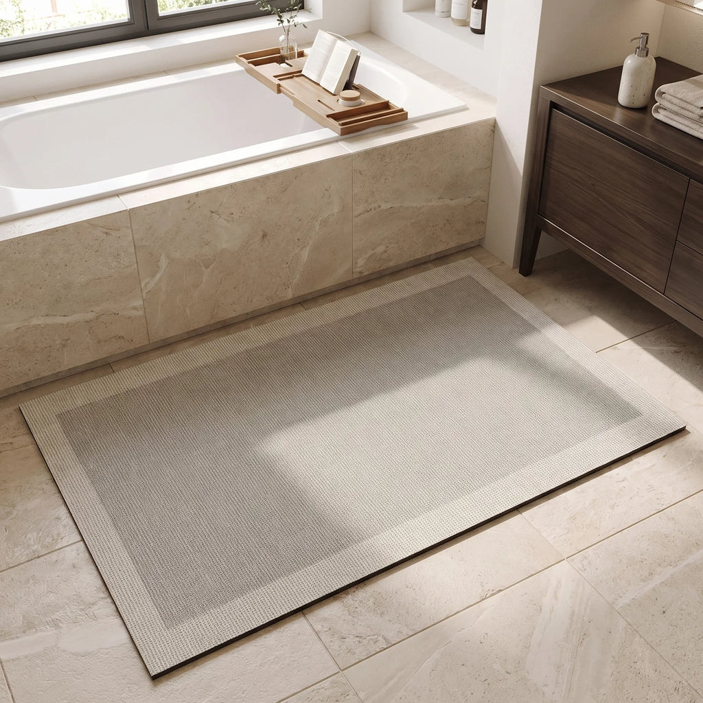 Super Absorbent Bath Mat | Quick-Dry Non-Slip Bathroom Floor Mat - B