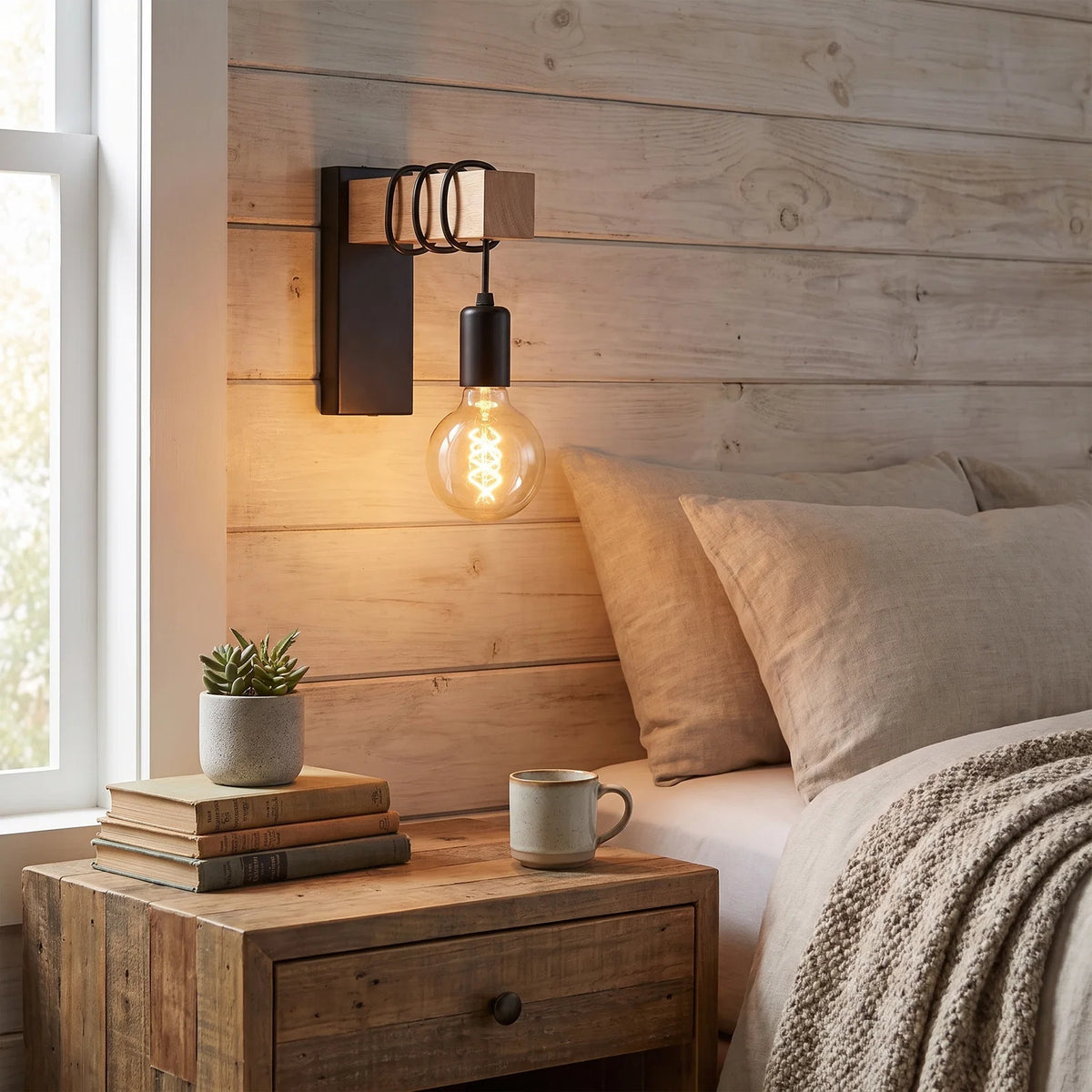 Modern Industrial Wall Sconce | E27 Base & Metal Finish