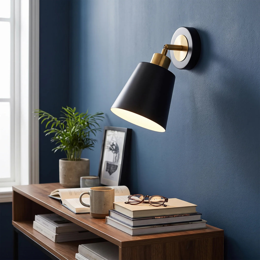 Modern Metal Wall Sconce Light | Adjustable Bedroom & Living Room Lamp