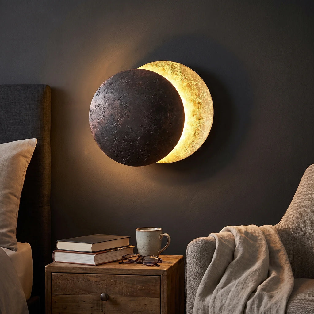 Lunaris Wall Light | Modern Solar Eclipse Inspired Wall Sconce
