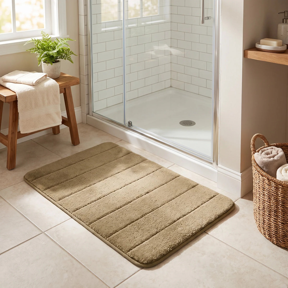 UltraSoft Absorbent Bath Mat | Anti-Slip & Fast-Dry Design