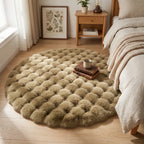 Cloud Comfort Round Bubble Rug | Soft Fluffy Circle Carpet