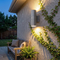Modern Outdoor Wall Light Up Down Grey