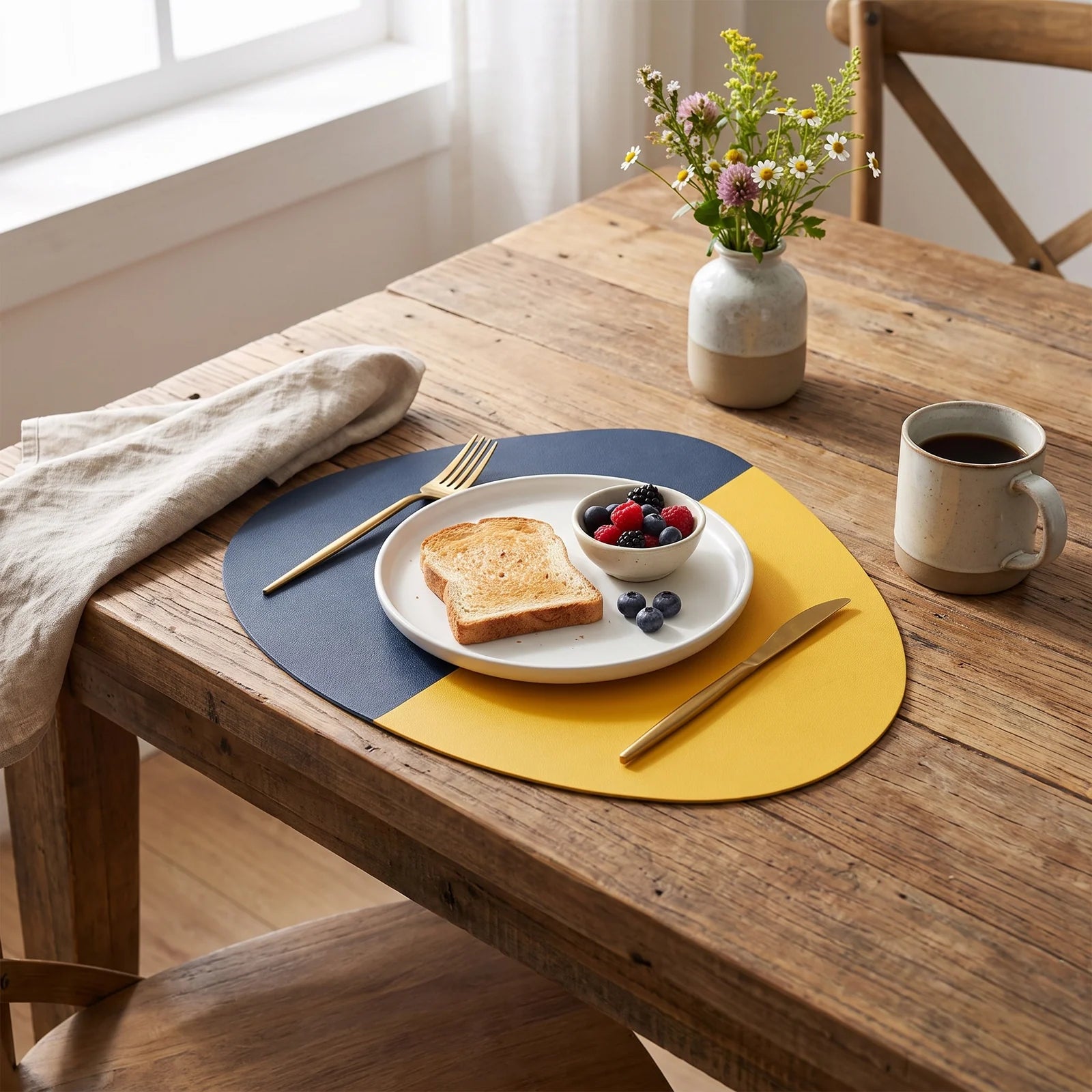 Dark Blue & Yellow