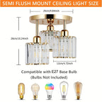 Gold Luxury Crystal Ceiling Light